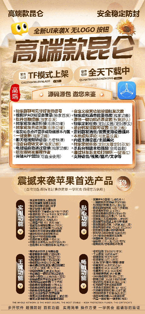 苹果TF昆仑官网-活动码购买以及下载-无logo款-不退换